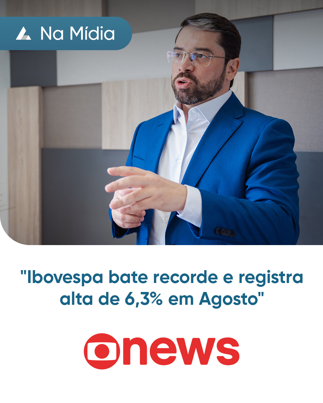 "Ibovespa bate recorde e registra alta de 6,3% em Agosto"