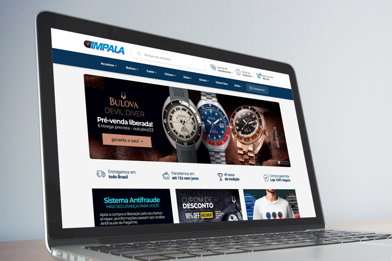 Criação de websites e lojas virtuais