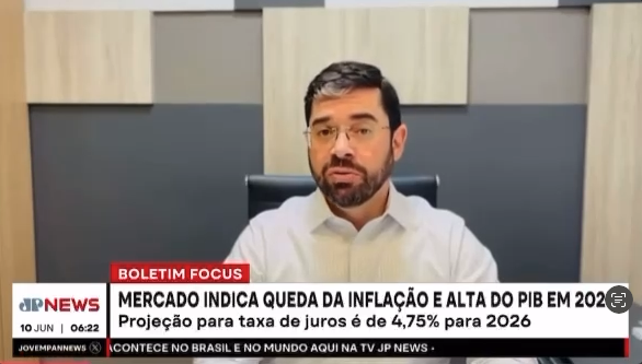 "Mercado Indica Queda da Inflação e Alta do PIB em 2025" - JP News